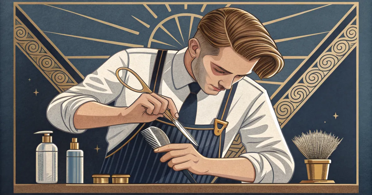 A hairdresser at work, illustrating what Makes an AI Answer Engine Trust a Local Business.
