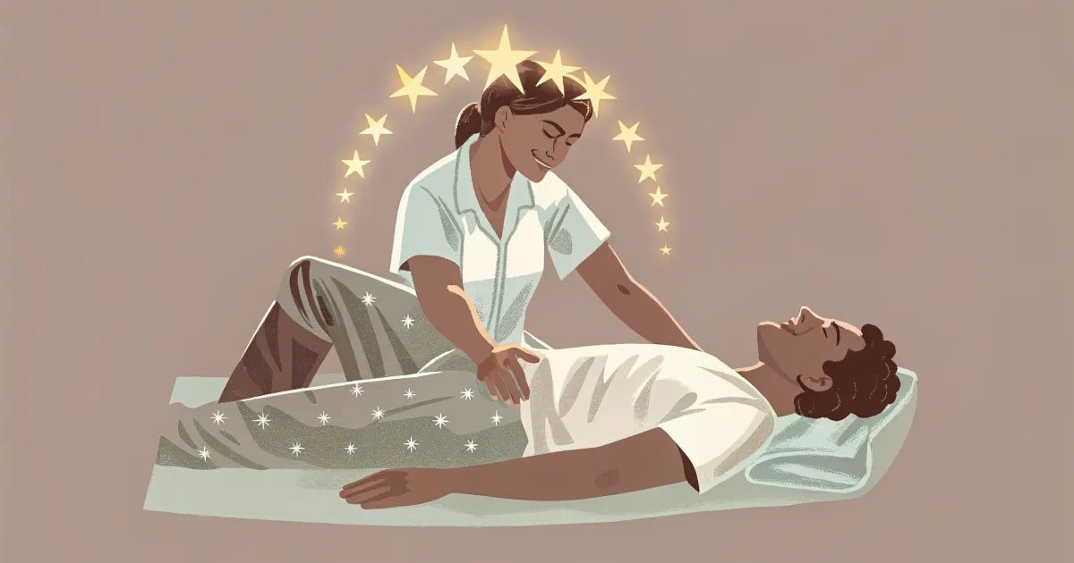 A chiropractor at work, illustrating what Should I Post on My Google Business Profile, and How Often.